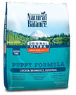Natural Balance 42865 Original Ultra Whole Body Health Chicken,Duck and Brown Rice Puppy Food 14LB