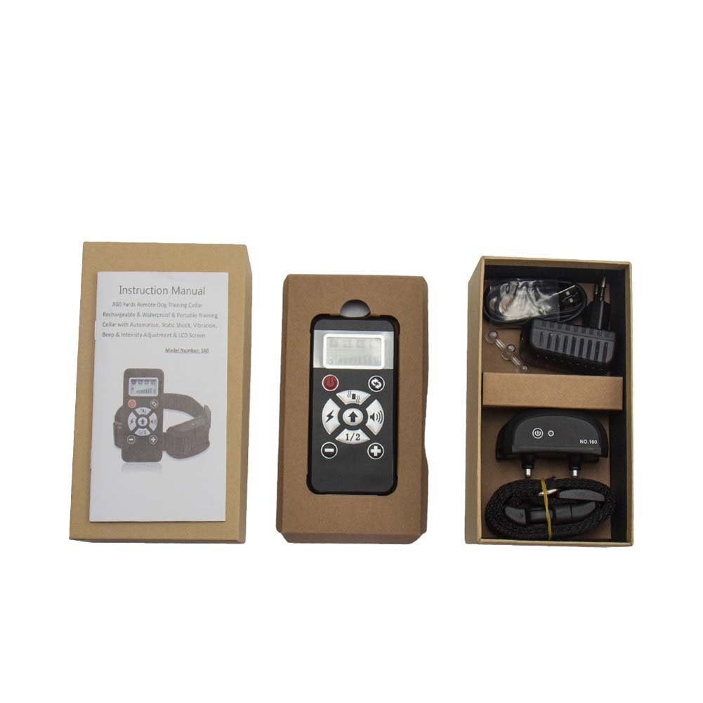 PATPET Remote Dog Collar 800 Yard Rechargeable Remote and Automatic Bark Dog Training Shock Collar High - Tech Waterproof