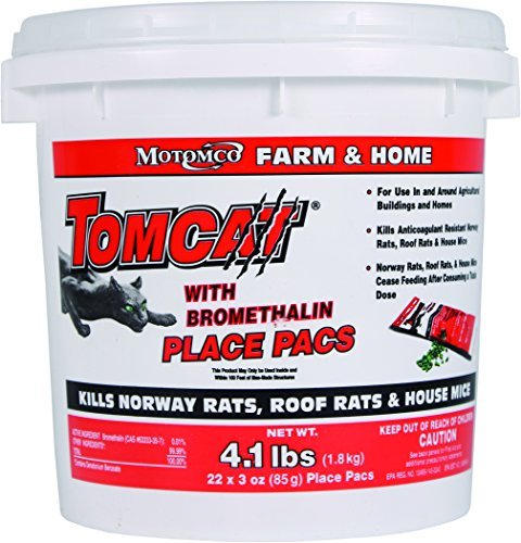 Motomco Ltd D-Tomcat With Bromethalin Place Pacs Pail 22 3oz by Motomco
