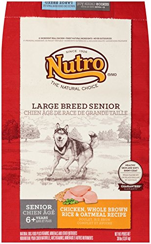 Nutro Natural Choice Chicken, Brown Rice & Oatmeal Large Breed Senior Dog Food 30lbs