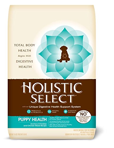 Holistic Select 30911 Puppy Health Anchovy,Sardine and Chicken Dog Food 15 Lb