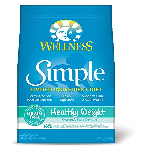 Wellness Simple Healthy Weight LID Weight Salmon/Peas Dry Dog Food (10LB)