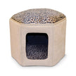 K&H Kitty Clubhouse non chauffé, Tan / Leopard Print