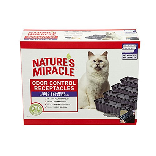 Nature's Miracle CC3818 Self Cleaning Litter Box Waste Receptacle Pack of 18