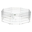 Precision Pet Silver Exercise Pen with Door