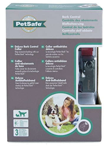 PetSafe Deluxe Bark Collar for Dogs 3.6 kg and Up, Waterproof, 18 Adjustable Levels of Static Stimulation