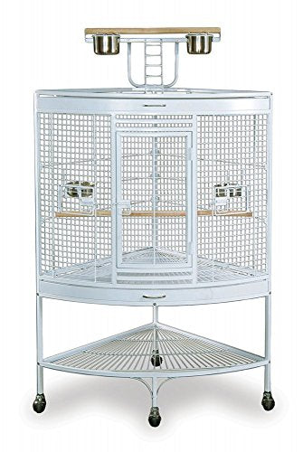 PET PET 3156W Grande cage d'angle blanc