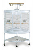 PET PET 3156W Grande cage d'angle blanc