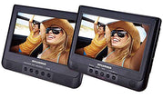 Curtis Sylvania SDVD1010 10.1 inch Dual Screen Portable DVD Player with USB Card Slot and Remote Control