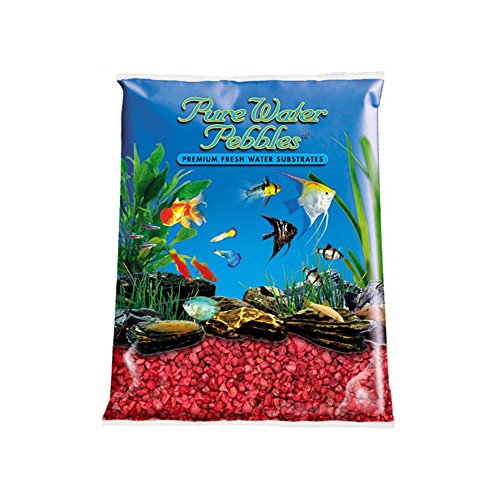 Importations mondiales AA3803 Pure Pebbles Gravel Aquarium 2pc (Red Currant, 25 livres)