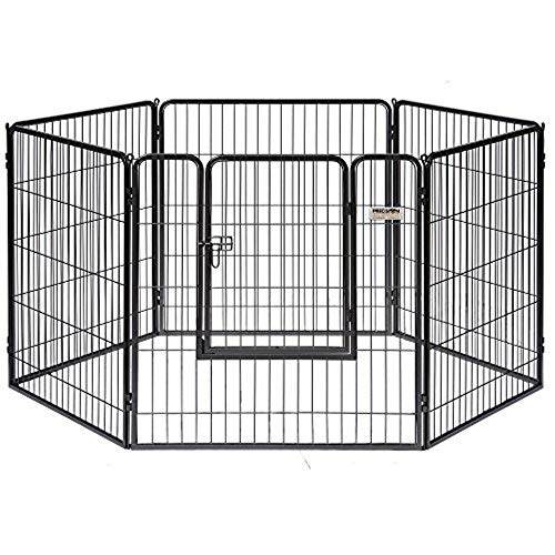 Precision Pet 38-Inch Courtyard Kennel, Silver Crackle