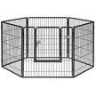 Precision Pet 38-Inch Courtyard Kennel, Silver Crackle