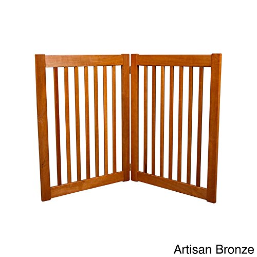 Dynamic Accents 42622 32 in. 2 Panel Free Standing EZ Gate - Artisan Bronze