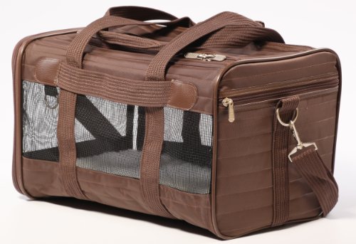 Sherpa Original Deluxe Pet Carrier (Small, Red With BlackTrim)