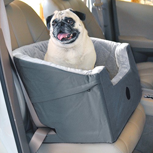 K&H Manufacturing Bucket Booster Pet Car Seat, Large, Gray