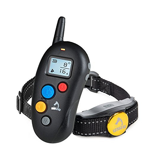 Dog Training Collar with Remote,Blind Operation with Anti-Stuck Button Remote up to 330yd Range,Rechargeable and Waterproof,Shock Collar for Dog with Beep/Vibration/Shock Electronic Collar (10-88lbs)