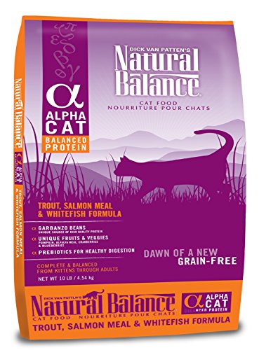 Équilibre naturel alpha Trout sans céréales, poissons blancs et aliments pour chats saumons