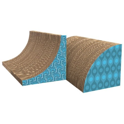 OurPets 1050011702 Cosmic Deluxe Corner Scratcher 2PC
