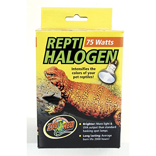 Zoo Med RR1581 Repti Halogen Heat Lamp For Terrarium (75 Watts)