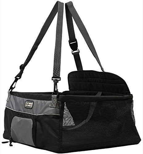 Outward Hound Auto Elevated Black Booster Seat