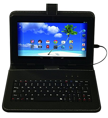 Curtis Proscan PLT1065GK 10 pouces 1,2 GHz Tablette à écran tactile de processeur quad-core à 1,2 GHz avec étui et clavier