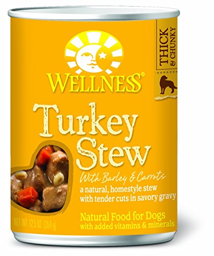 Wellness 01720 Stew Turkey Dog Food 12/12.5oz