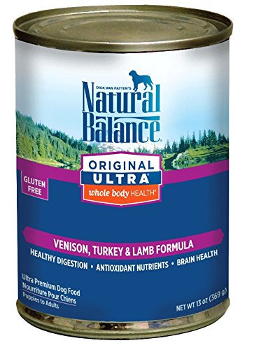 Natural Balance 43117 Original Ultra Whole Body Health Venison,Turkey and Lamb Dog Food 12/13OZ