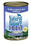 Natural Balance 43130 L.I.D. Rabbit & Brown Rice Dog Food 12/13 OZ