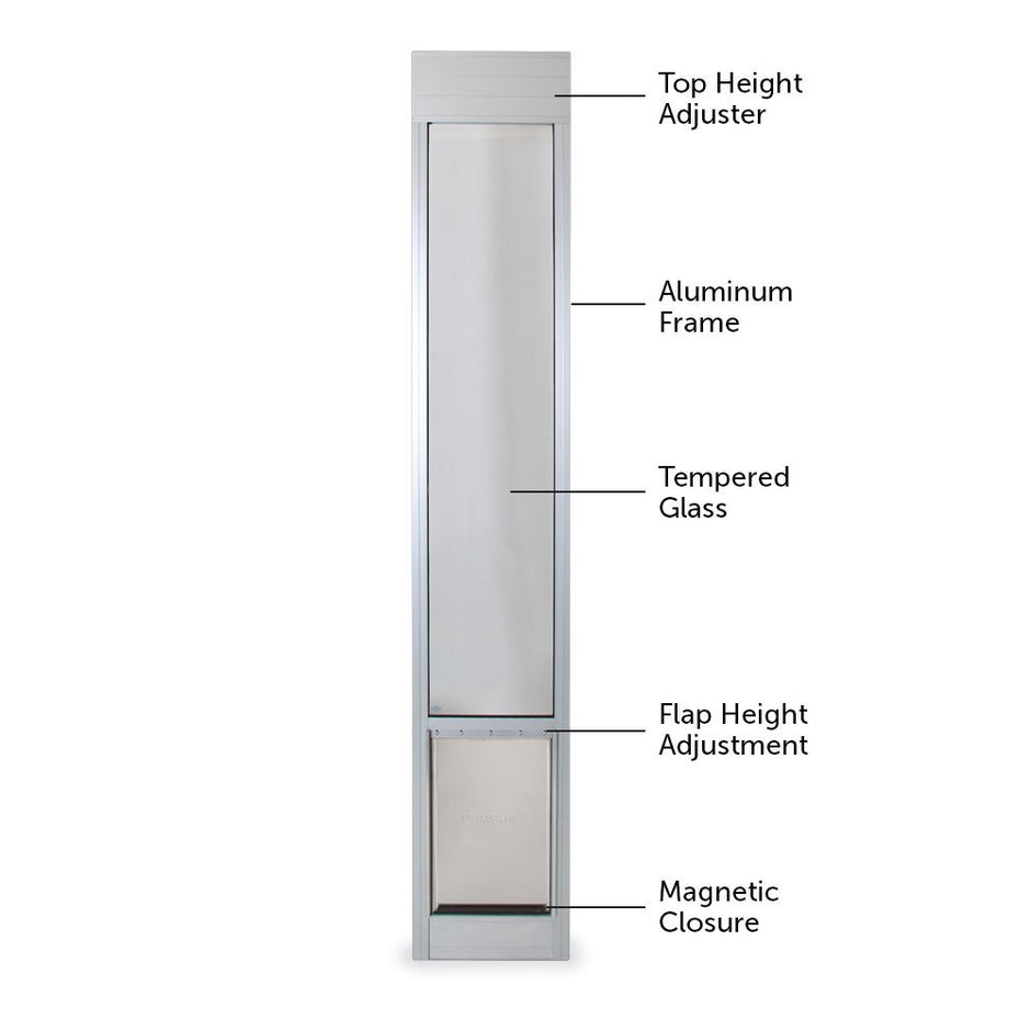 PetSafe Freedom Aluminum Patio Panel Sliding Glass Dog and Cat Door