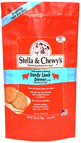 Stella & Chewy's 45795 Frozen Dandy Lamb Dinner Dog Dog Food 6lb (4)