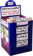 Chien devenu Smart Dirty Dog Doormat 31x20inch Counter Display de 15pc