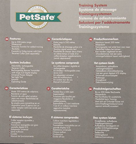 PetSafe Remote Trainer Deluxe Radio contrôlé pour les petits chiens, 350 m