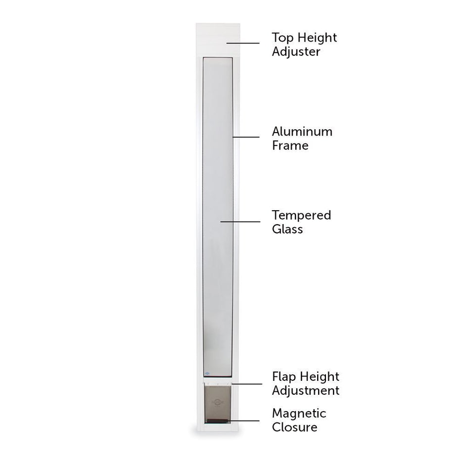 PetSafe Freedom Aluminum Patio Panel Sliding Glass Dog and Cat Door