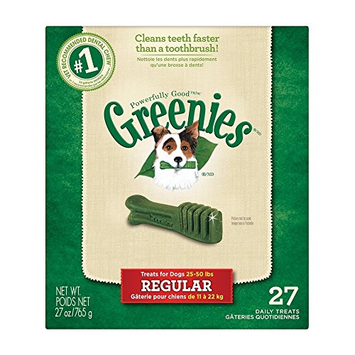 Greenies Dental Chews for Dogs, régulier, paquet de 27