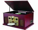 Curtis Sylvania SRCD838 5-In-1 Nostalgic Turntable Speaker System with CD/ Casette/ Radio/ Aux-in