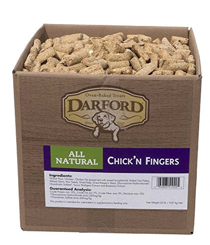 Darford 26151020 Biscuits en vrac naturel doigts de poulet 20 lb