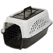 Petmate 2-Door Top Load Kennel For Dog (White/Coffee 19 Inch)