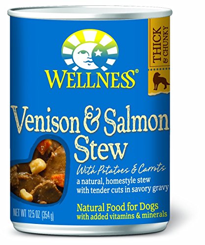 Wellness 01740 Stew Venison/Salmon Dog Food 12/12.5oz