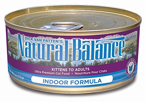 Natural Balance 53228 Indoor Formula Canned Cat Food (24/5.5OZ)