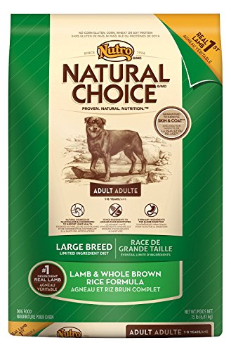Nutro Natural Choice 1S716 Agneau et riz grande race Alimentation pour chiens adultes 6,81 kg