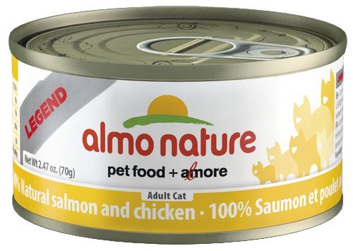 Almo Nature Legend 1007H Salmon & Chicken Canned Cat Food 24/70g