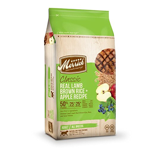 Merrick Classic 35260 Lamb,Brown Rice & Apples Adult Dog Food (15LB)