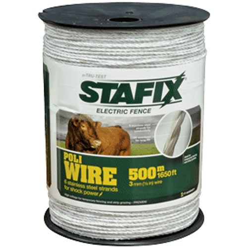 Stafix Poliwire 6 Strip / 1650ft (blanc)