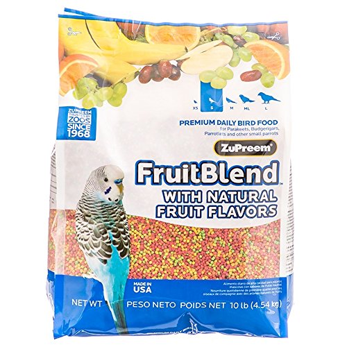 ZuPreem BB3302 FruitBlend With Natural Fruit Flavors Bird Food (Small -10 lbs)