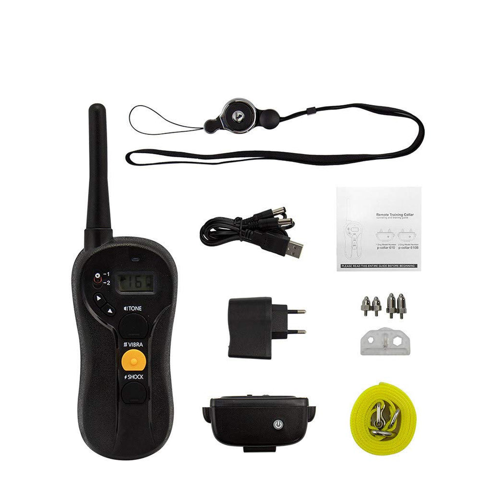 Collier d'entraînement pour chiens 600m télécommande étanche électronique Electronic Dog Training Shock Collier Rechargeable Fonction de l'aveugle
