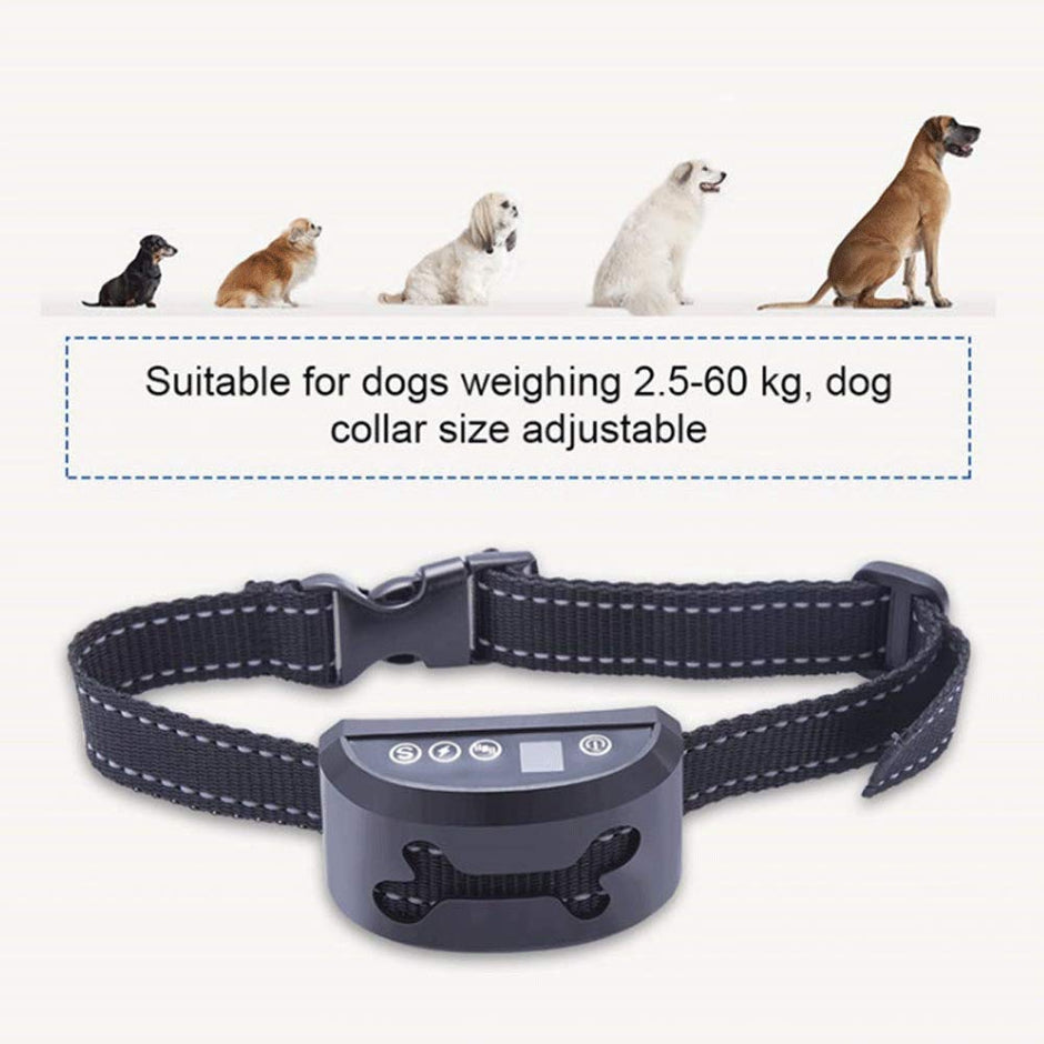 Anti Barking Dog Collar, Waterproof Rechargeable Electric Remote Control Dog Collar 4 Training Modes Anti-Barking Device Pet Supplies