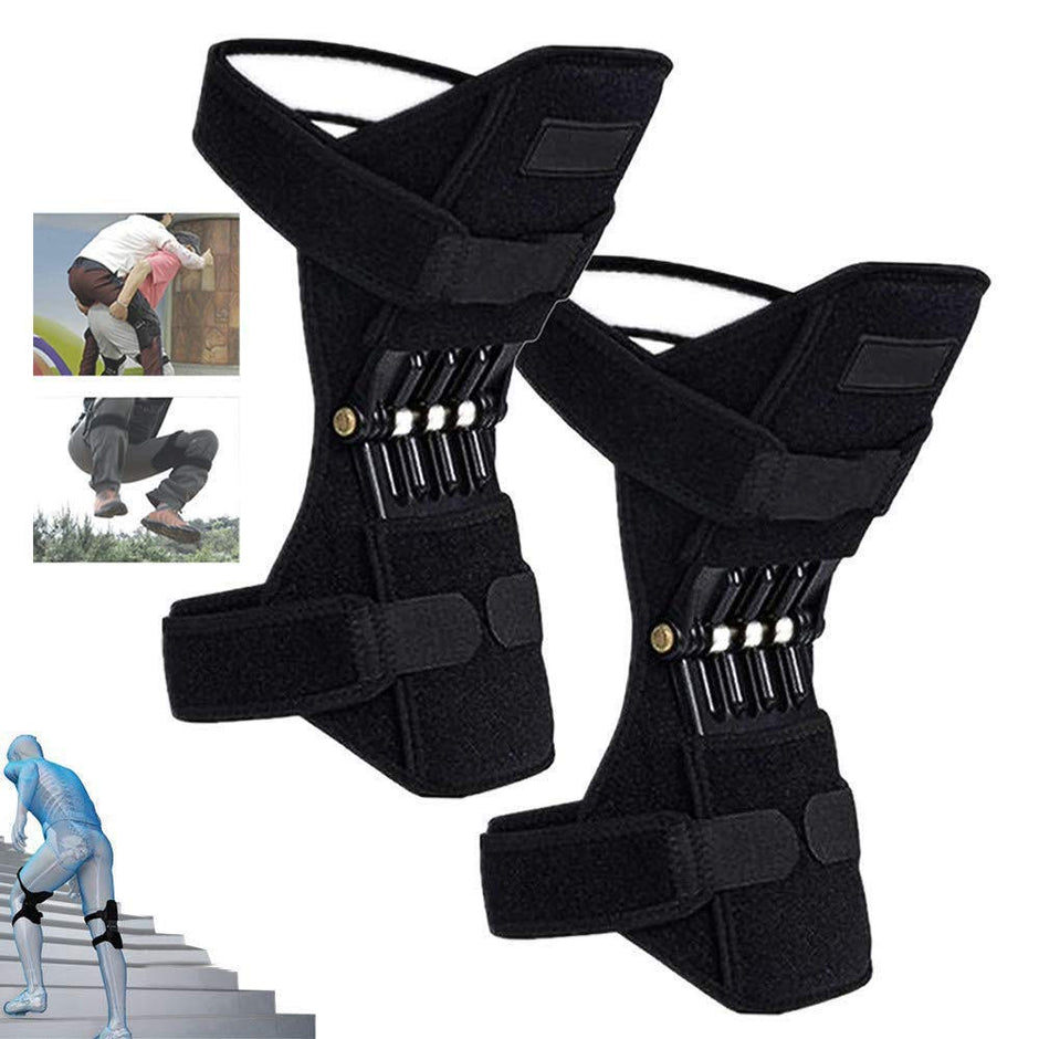 Knee Booster - Spring Knee Pad Breathable Knee Booster Power Lift Knee Protection Booster Patella Stabilizer Protector Joint Pain Relief Mountaineering Deep Care