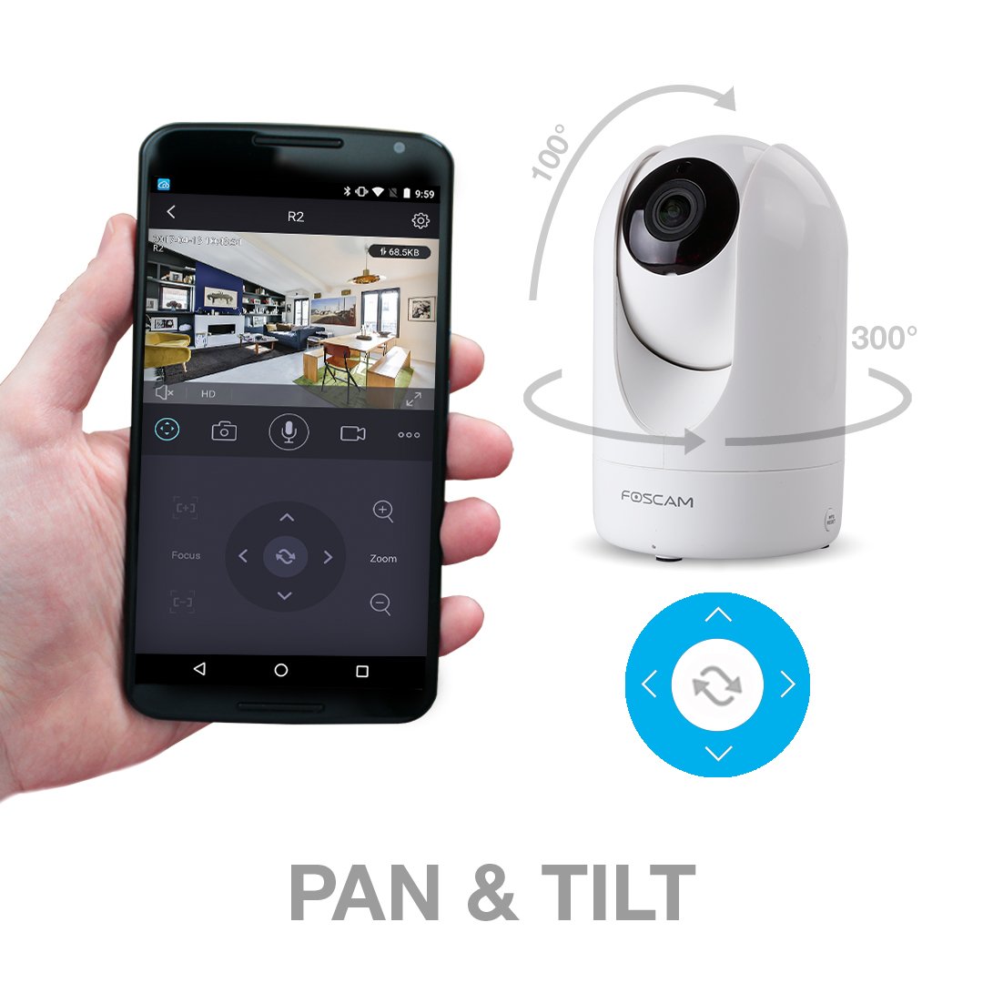 Wireless IP Camera, Home Security Surveillance Video Camera with Two Way Audio,720P Pan/Tilt Night Vision Baby Monitor