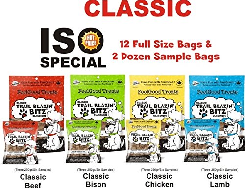 FeelGood 47005 ISO Classic Trail Blazin' Bitz Dog Treat 3EA-10.2OZ (24)