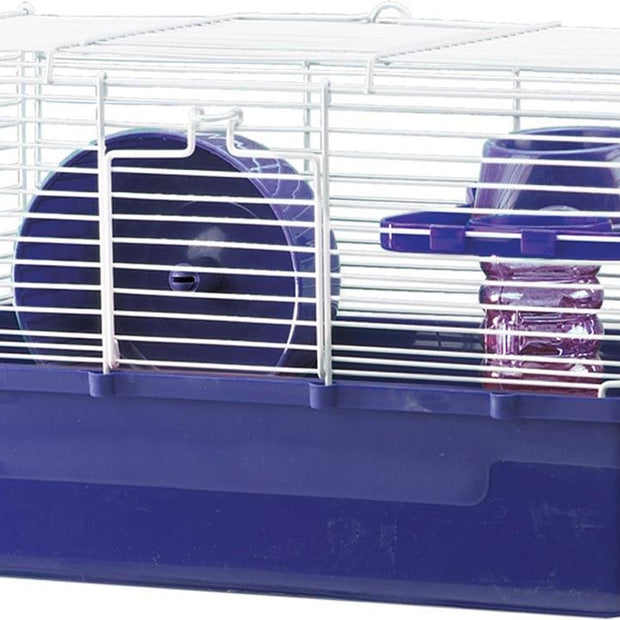 Ware Manufacturing Home Sweet Home Hamster Cage, 1 Level with Wire Top, 3-Pack, Colors May Vary